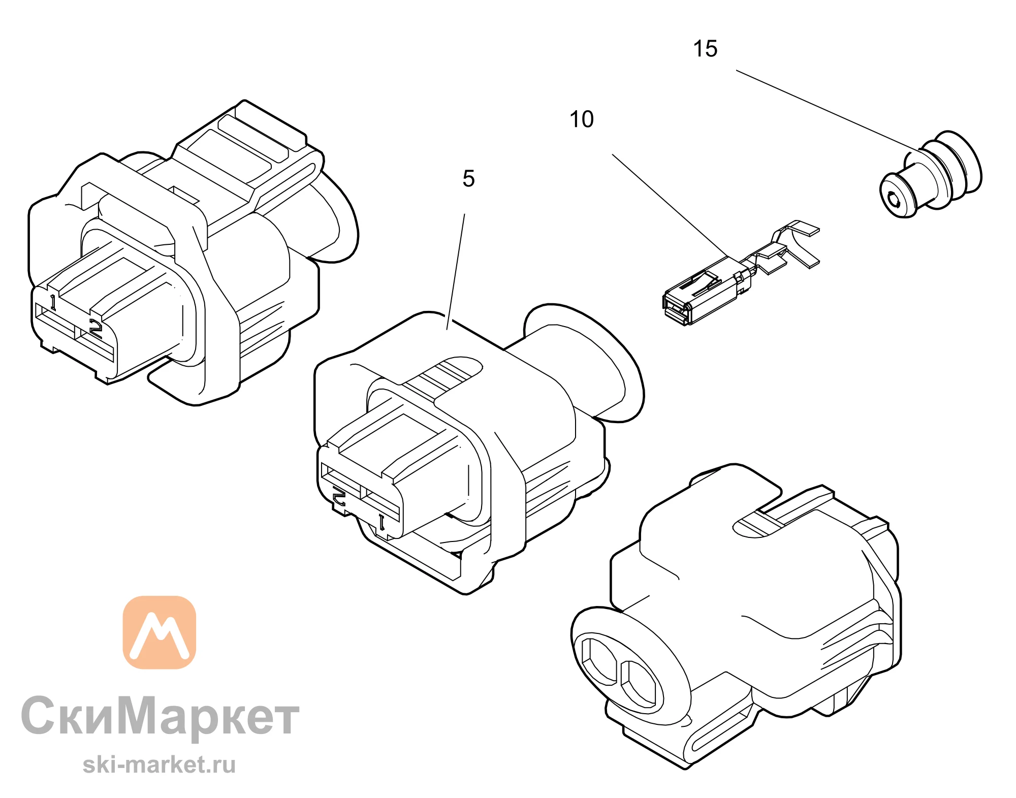 Гнездовая клемма 0.5-1.0мм²