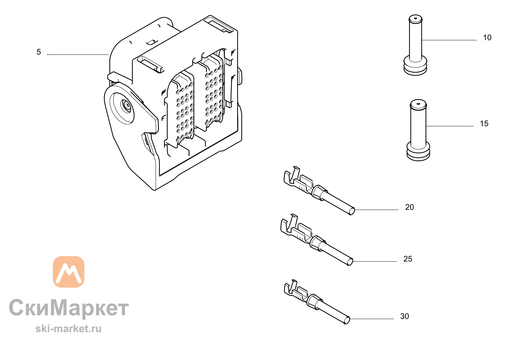 Гнездовая клемма 2.2-2.8мм²