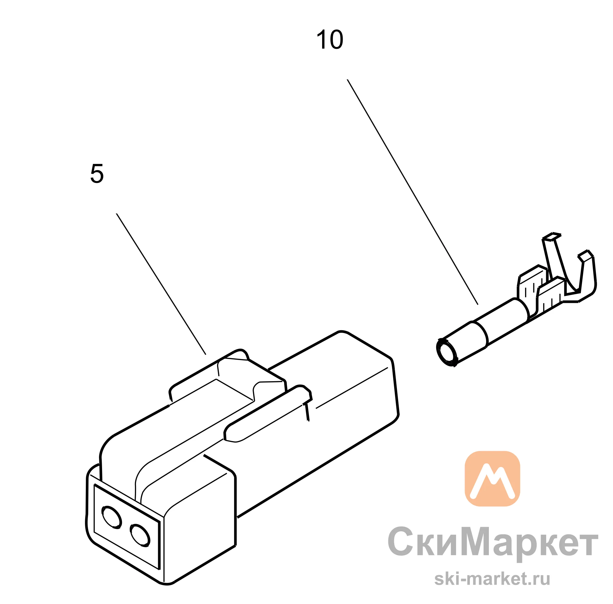 Корпус гнездового разъёма