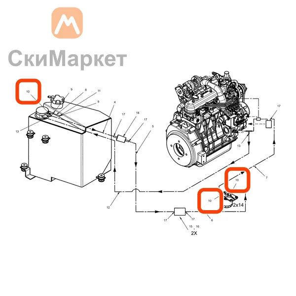 Хомут шланга