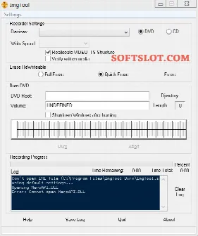 Скриншот №1 к программе ImgTool Burn Final Edition
