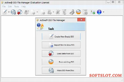 Скриншот №1 к программе Active@ ISO File Manager