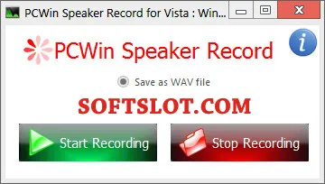 Скриншот №1 к программе PCWIN Speaker Record
