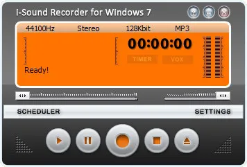 Скриншот №1 к программе i-Sound Recorder for Windows 7