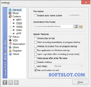Скриншот №2 к программе i-Sound Recorder for Windows 7