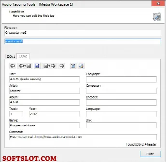Скриншот №2 к программе Audio Tagging Tools