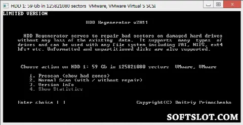 Скриншот №3 к программе HDD Regenerator