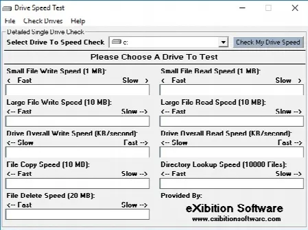 Скриншот №2 к программе Drive Speed Checker