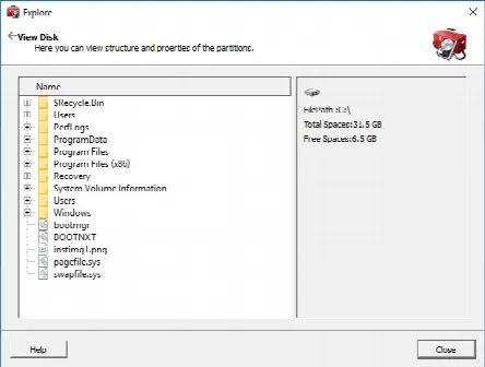 Скриншот №2 к программе Wondershare Disk Manager Free