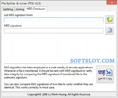 Скриншот №3 к программе File Splitter and Joiner