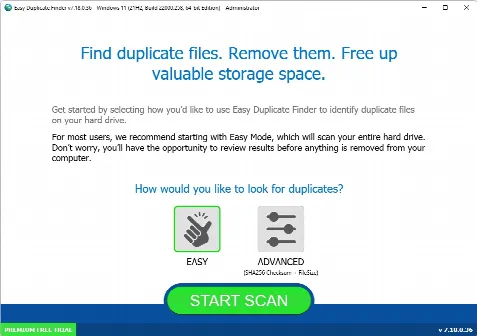 Скриншот №1 к программе Easy Duplicate Finder