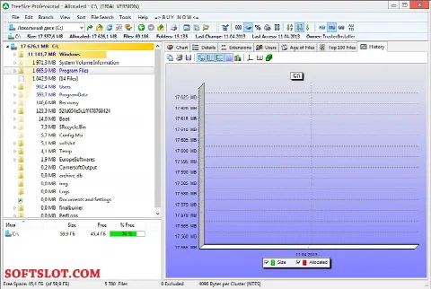 Скриншот №3 к программе TreeSize Professional