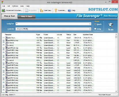 Скриншот №1 к программе File Scavenger