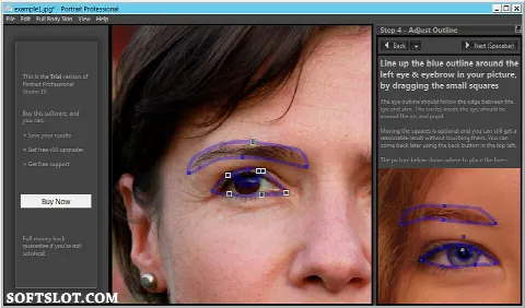 Скриншот №1 к программе Portrait Professional Studio