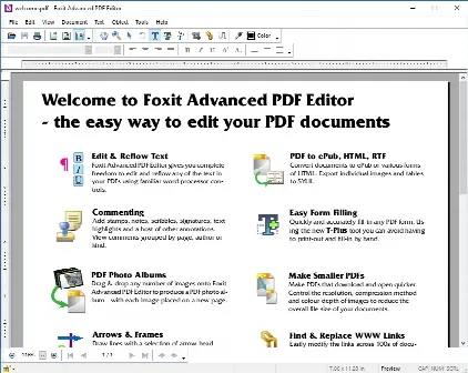 Скриншот №1 к программе Foxit Advanced PDF Editor