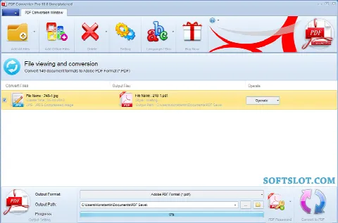 Скриншот №1 к программе PDF Converter Pro