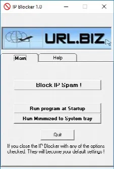 Скриншот №1 к программе IP Blocker