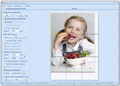Скриншот №1 к программе RonyaSoft Poster Printer