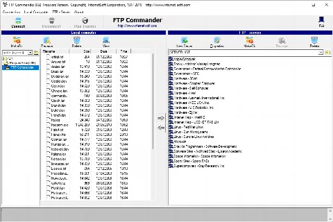 Скриншот №1 к программе FTP Commander