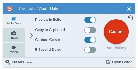 Скриншот №1 к программе Snagit