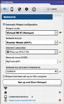 Скриншот №2 к программе MyPublicWiFi