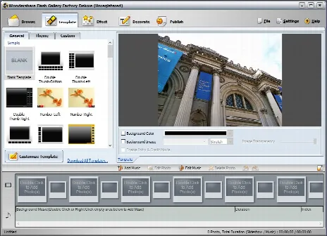Скриншот №2 к программе Wondershare Flash Gallery Factory Deluxe