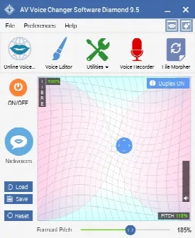 Скриншот №1 к программе AV Voice Changer Software Diamond Edition