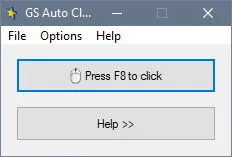 Скриншот №1 к программе GS Auto Clicker