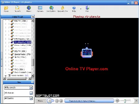 Скриншот №1 к программе Online TV Player