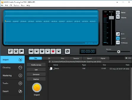 Скриншот №1 к программе MAGIX Audio Cleaning Lab MX