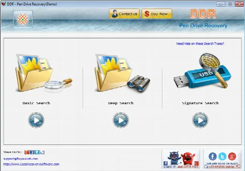 Скриншот №1 к программе DDR - Pen Drive Recovery