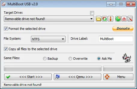 Скриншот №1 к программе MultiBoot USB