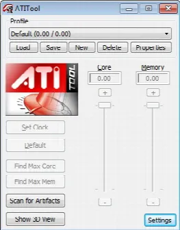 Скриншот №1 к программе ATITool