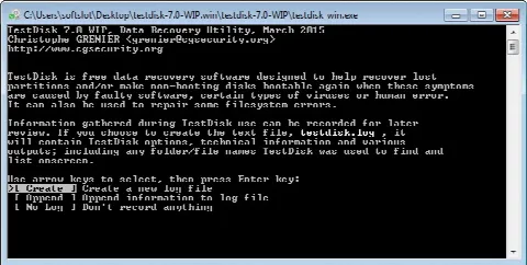 Скриншот №2 к программе TestDisk & PhotoRec