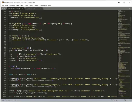 Скриншот №1 к программе Sublime Text