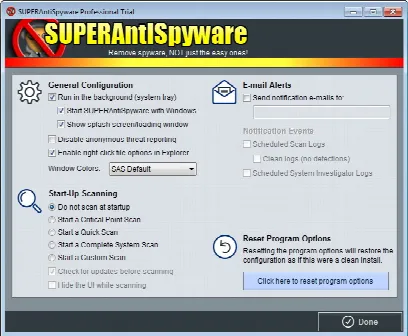 Скриншот №2 к программе SUPERAntiSpyware Professional