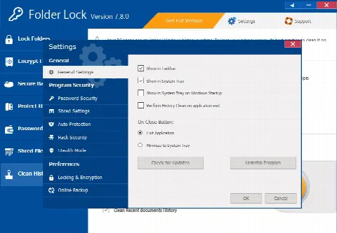 Скриншот №3 к программе Folder Lock