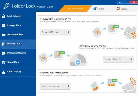 Скриншот №4 к программе Folder Lock