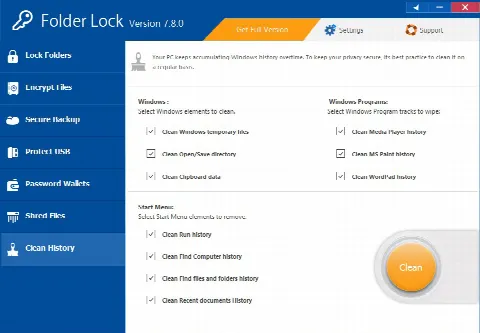 Скриншот №5 к программе Folder Lock