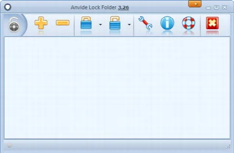 Скриншот №1 к программе Anvide Lock Folder