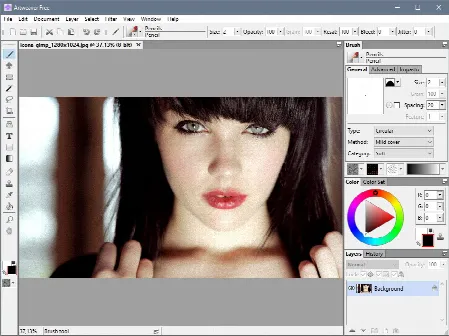 Скриншот №1 к программе Artweaver Free