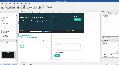 Скриншот №1 к программе WYSIWYG Web Builder