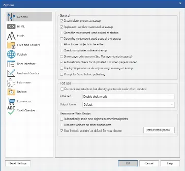 Скриншот №2 к программе WYSIWYG Web Builder
