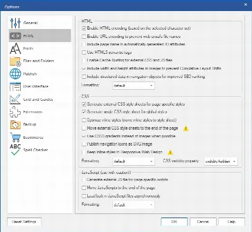 Скриншот №3 к программе WYSIWYG Web Builder