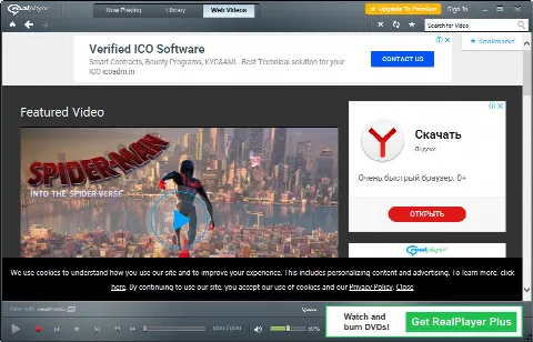 Скриншот №3 к программе RealPlayer