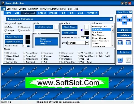 Скриншот №1 к программе Banner Maker Pro