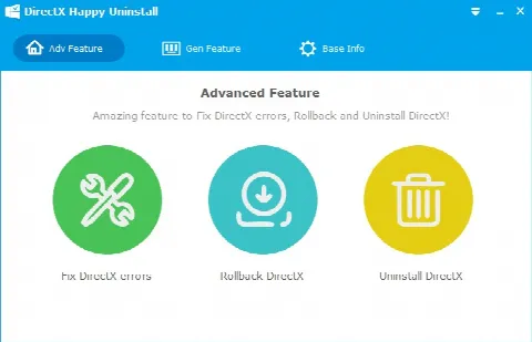 Скриншот №1 к программе DirectX Happy Uninstall