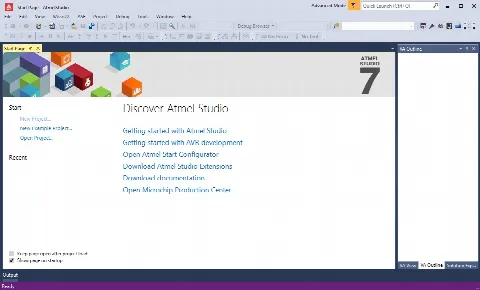 Скриншот №1 к программе Atmel Studio