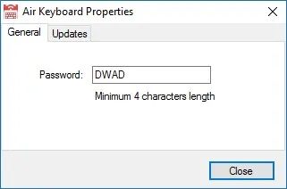 Скриншот №1 к программе Air Keyboard