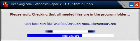 Скриншот №1 к программе Portable Windows Repair